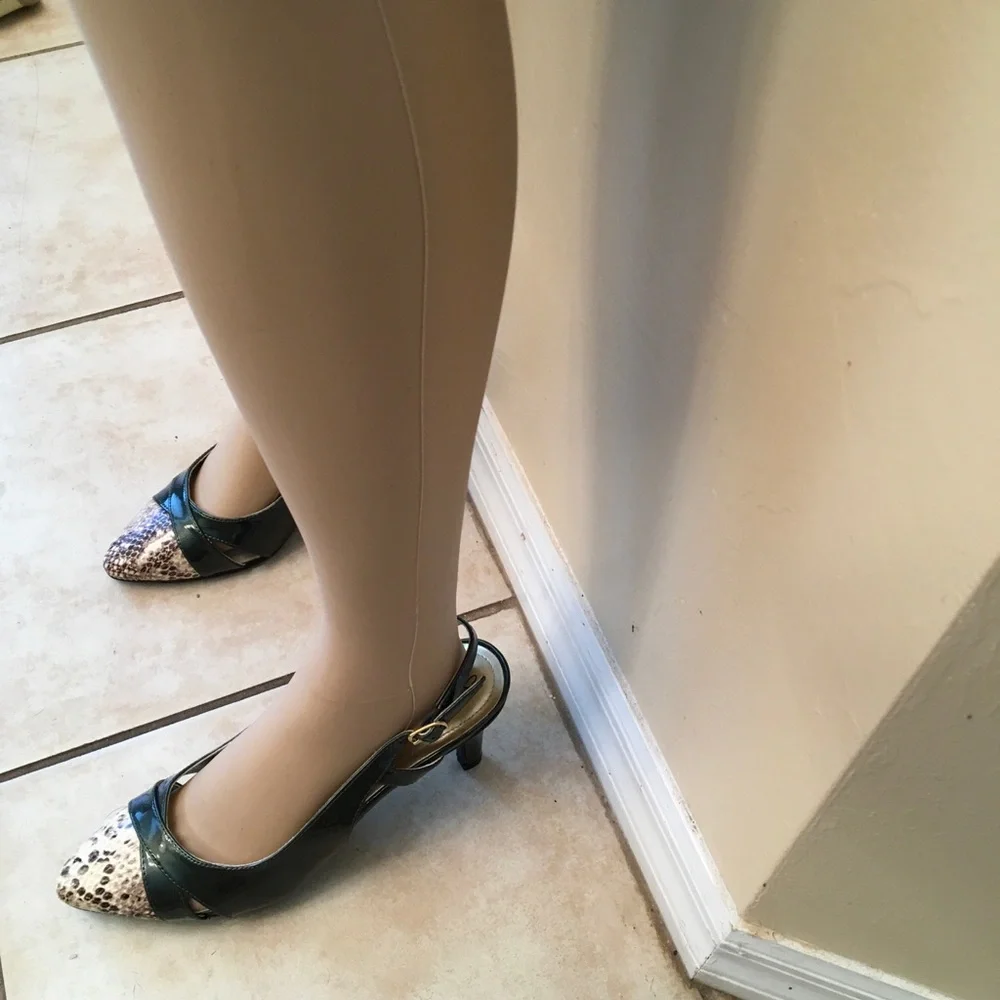 Hush Puppies Co Soft Style Green & Cream Sandal - Picture 6 of 11